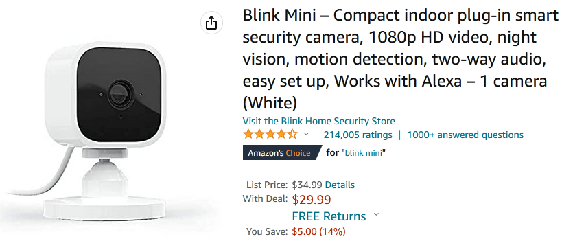 Best Security Camera on Amazon