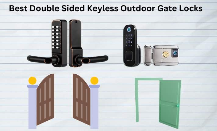 Double Sided Keyless Outdoor Gate Locks